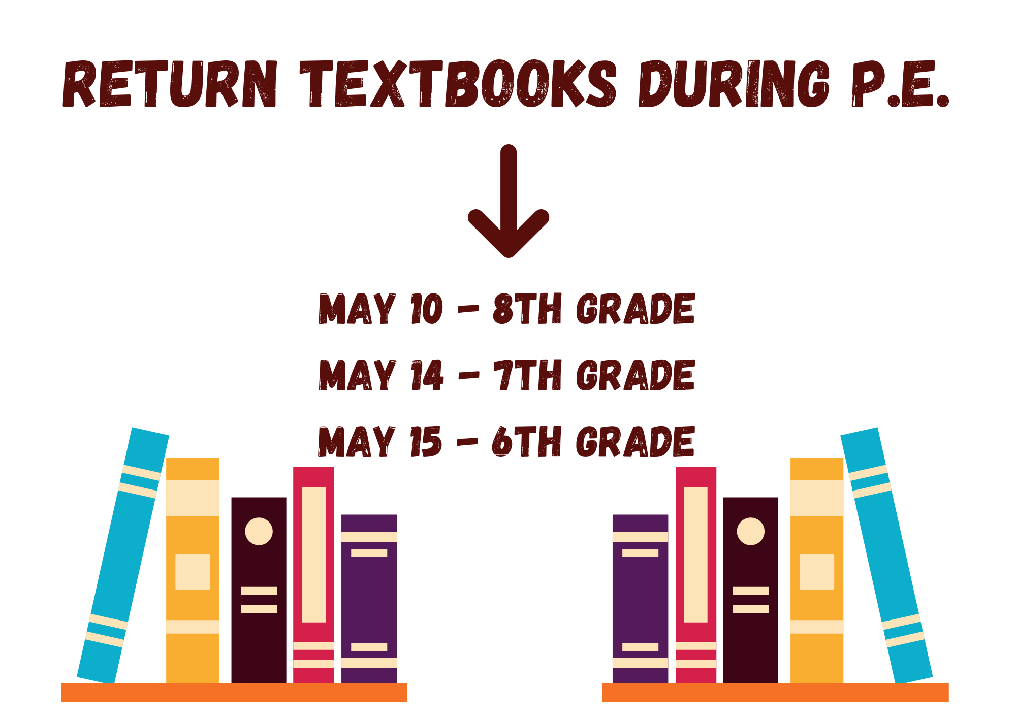textbook return dates